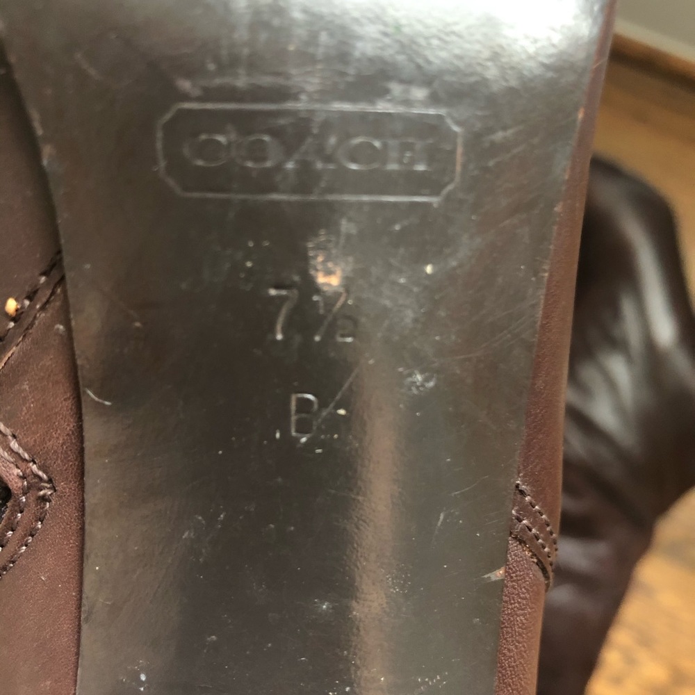 Tall Coach Leather boots - Picture 6 of 6